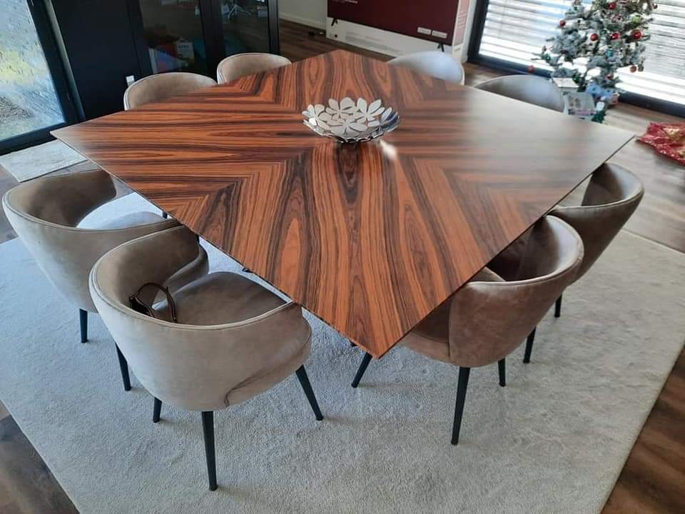 Large walnut dining table